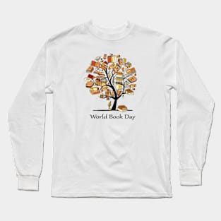 World Book Day Funny Bookworm Long Sleeve T-Shirt